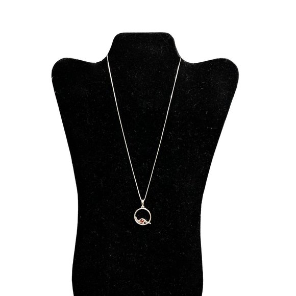 Houston Museum Science Dinosaur Necklace Silver Tone Amber Brontosaurus NWT - Picture 1 of 9